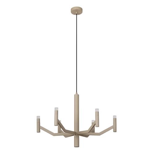 Lucide WELLINGTON - Pendant light - Ø 60 cm - LED Dim. - G9 - 2700K - Taupe - Vibes - turned off
